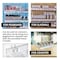 Azar Displays Adjustable Short Divider Bin Cosmetic Tray w Pushers - Customize Slot Size to Product, Clear, 2-Pack 225830-SHORT-CLR-2PK - alternate 9